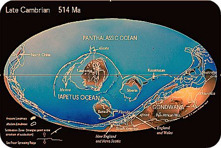 Late Cambrian Map